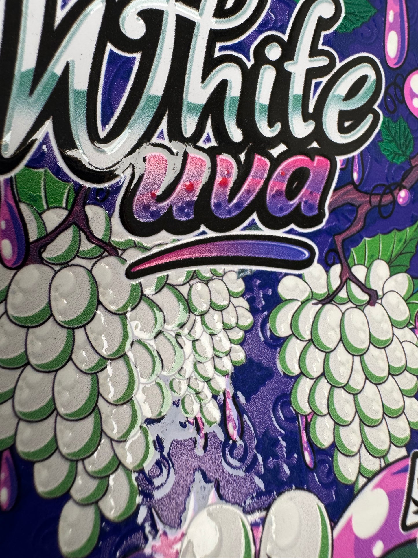 White Uva (Grape) Mylar Bags 3.5g The Candy Shop