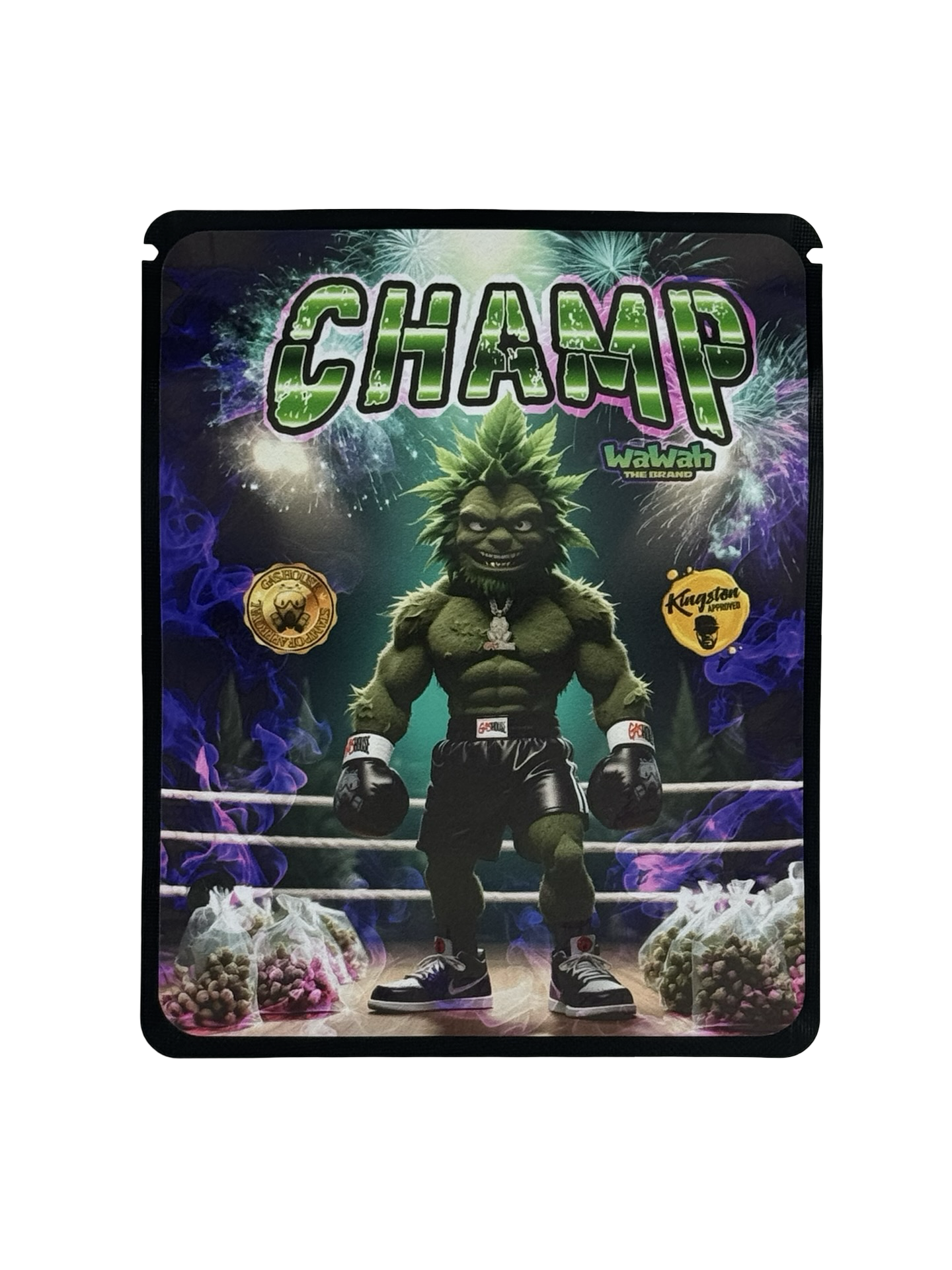 Champ Mylar Bags 3.5g Wawah - Fire Mylar