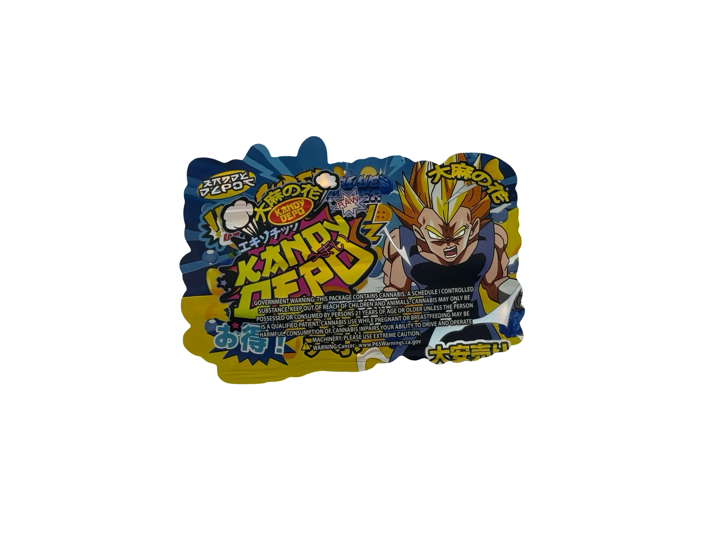 Super Blue Thunder Lemon Shockz Mylar Bags 3.5g Kandy Depo (Only $0.21 Each)
