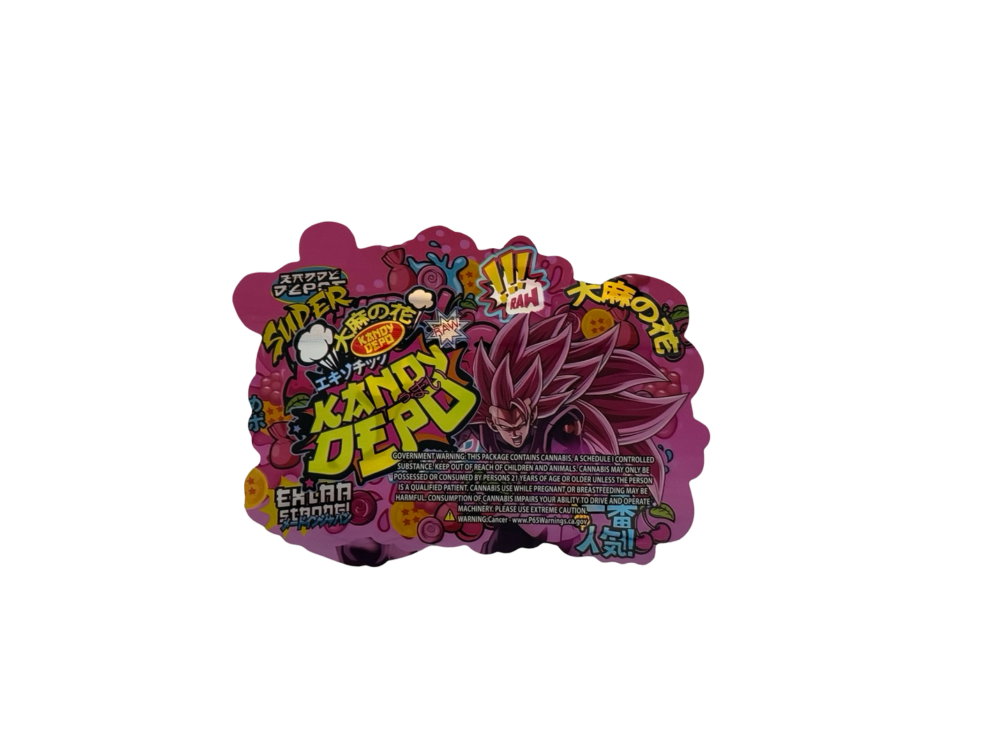 Super Cherry Bubblegum Mylar Bags 3.5g Kandy Depo (Only $0.21 Each)