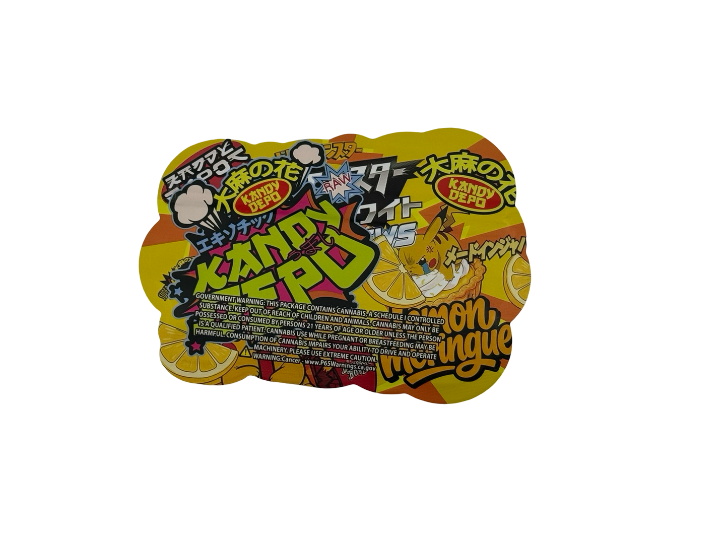 Lemon Meringue Chews Mylar Bags 3.5g Kandy Depo (Only $0.21 Each)