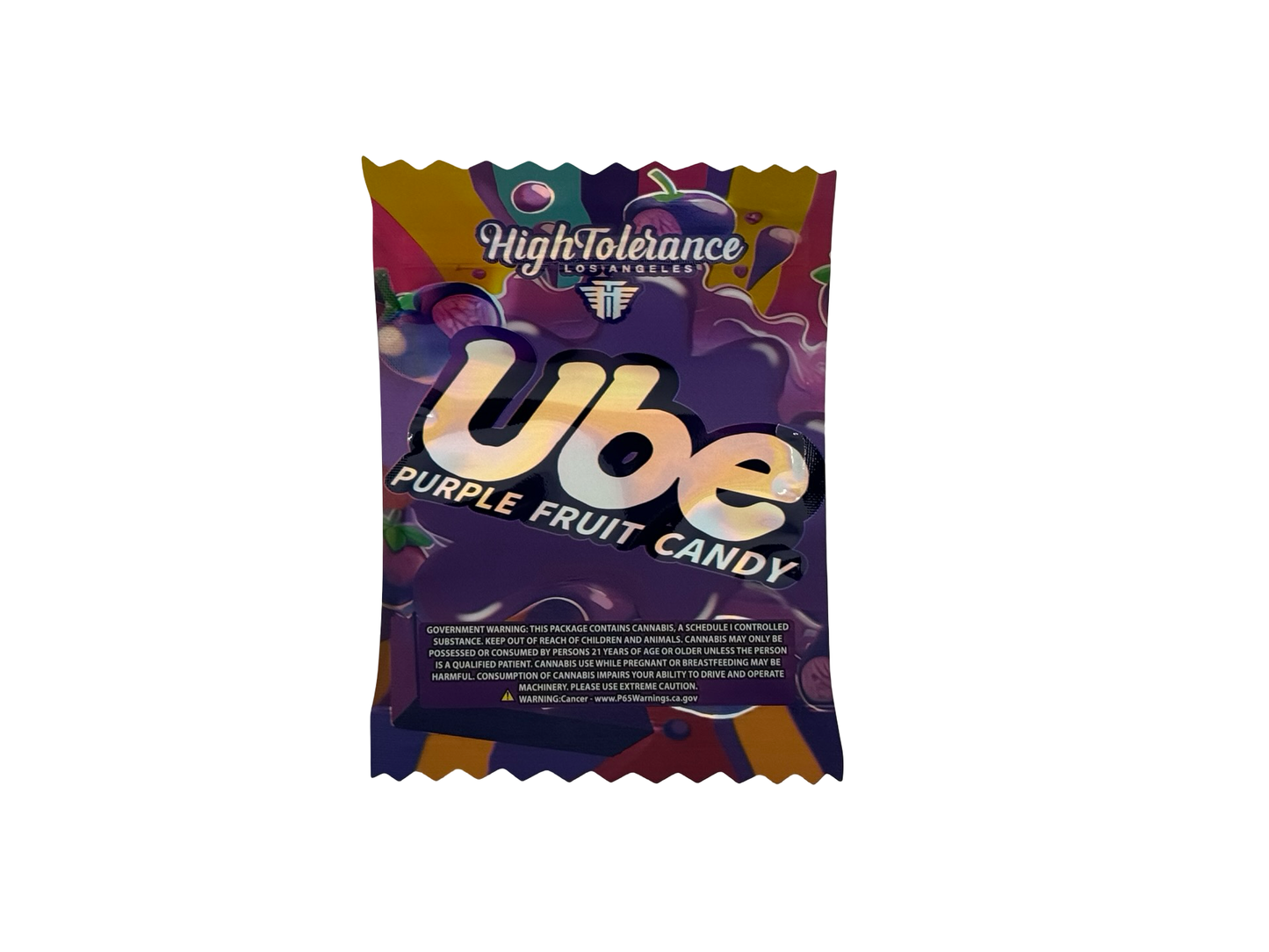Ube Purple Fruit Candy 3.5g Mylar Bags High Tolerance - Fire Mylar
