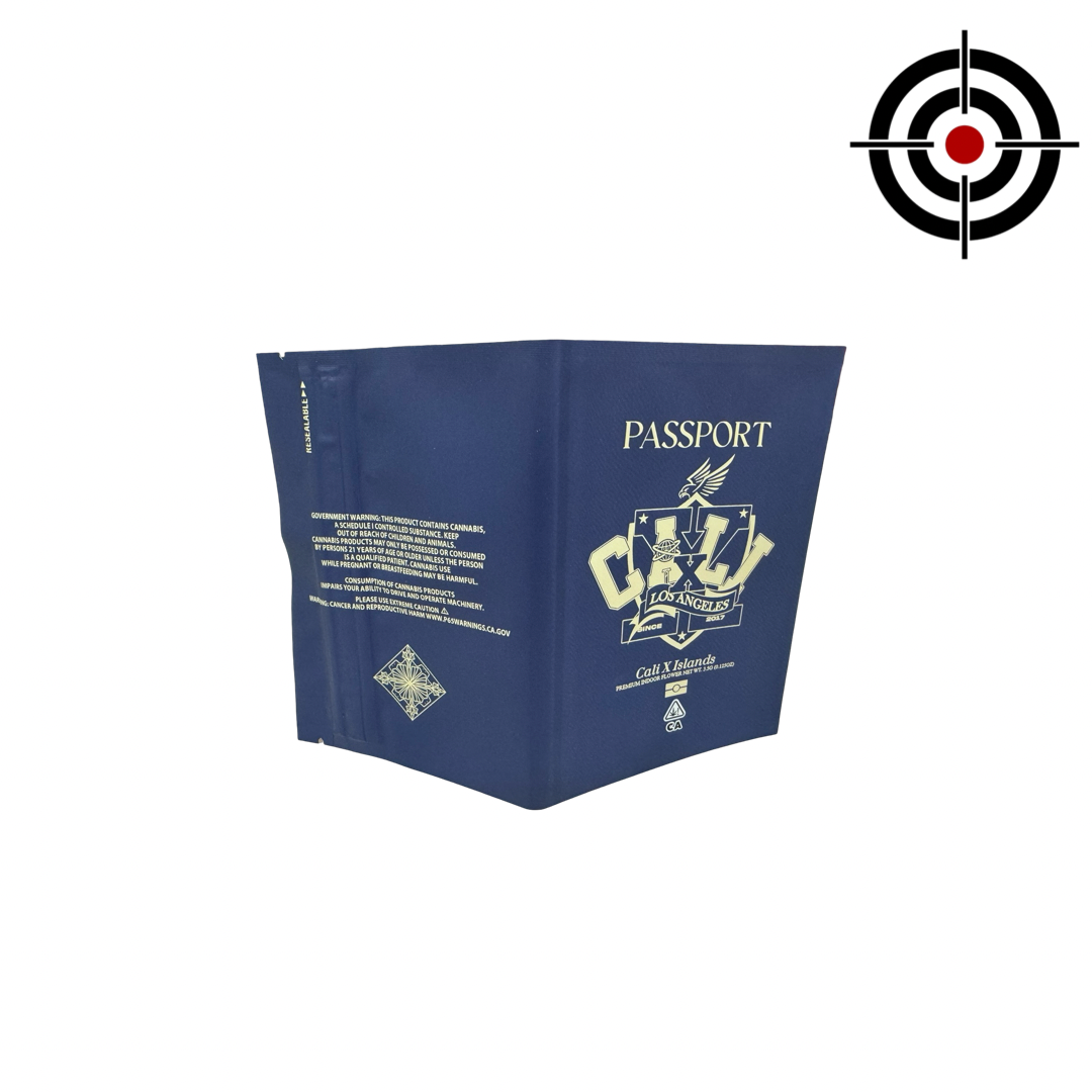 Islands Passport ZOSA Mylar Bags 3.5g Cali-X