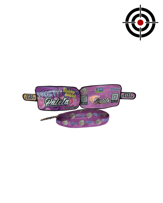 Hubbba Bubbba Paleta Mylar Bags 3.5g Frosty — 3.5g pre‑printed mylar bag — front