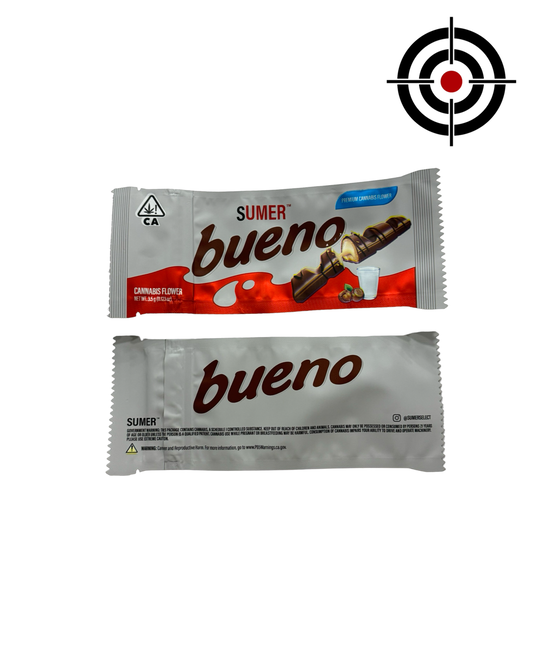 Buenoz Mylar Bags 3.5g Sumer (Heat Seal Required) — 3.5g — pre‑printed mylar bag — front