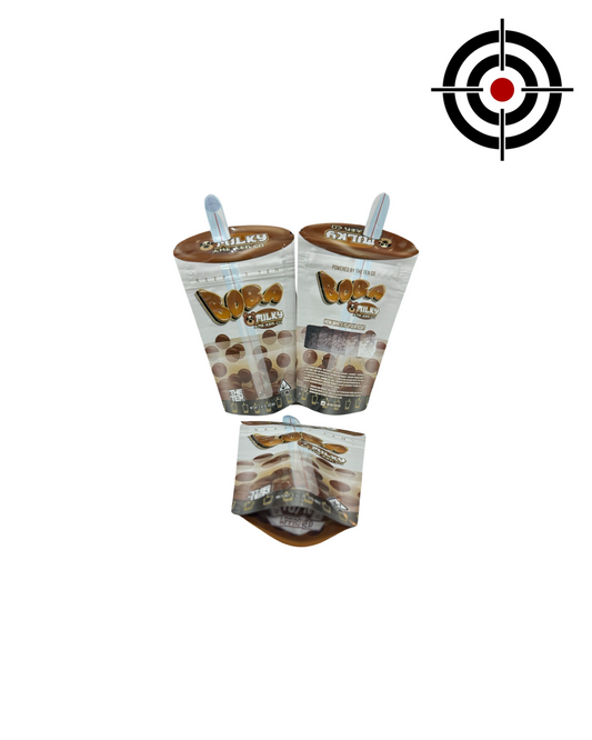 Milky Boba Mylar Bags 3.5g The Ten Co — 3.5g pre‑printed mylar bag — overview (front, back & gusset)
