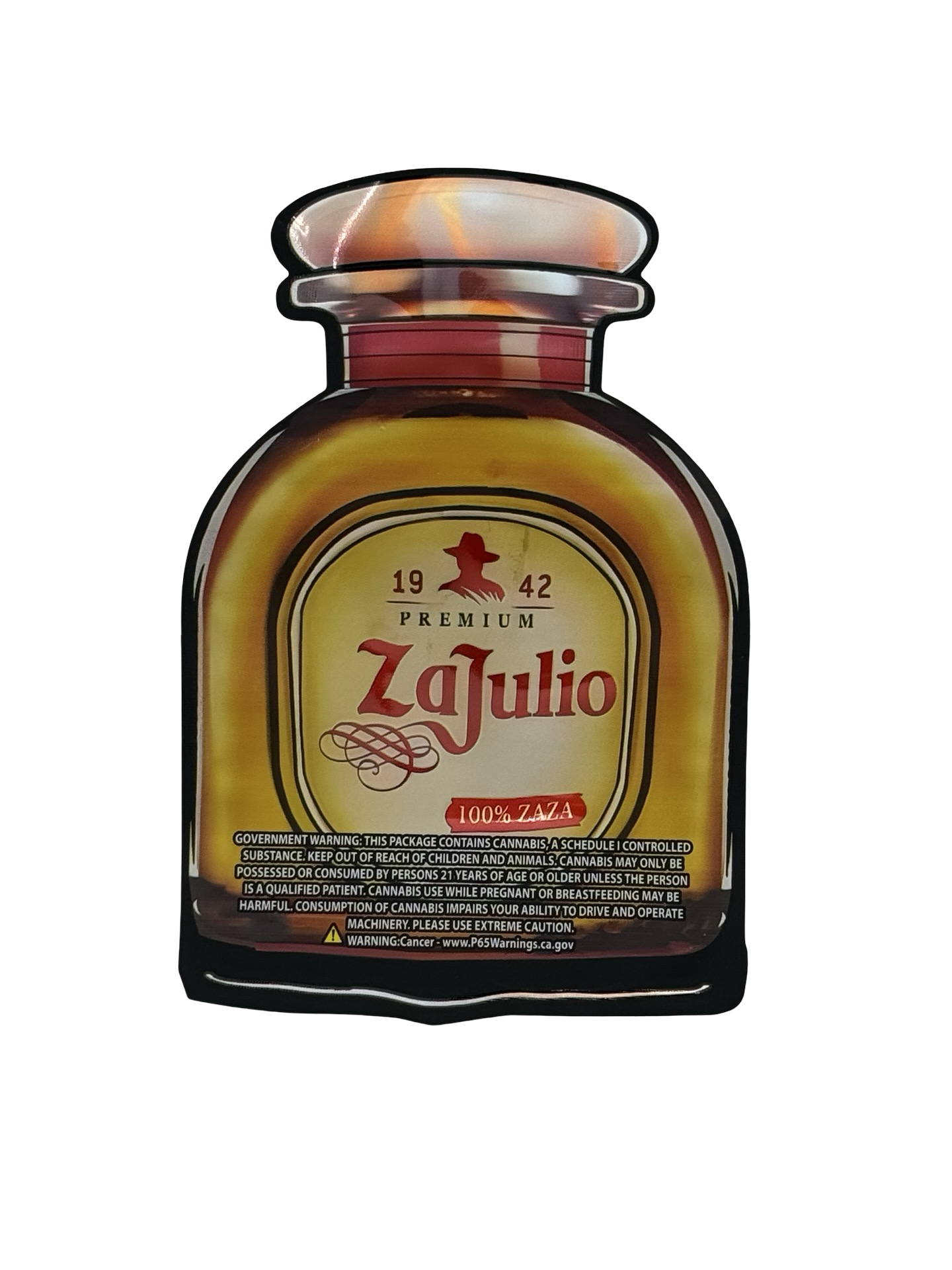 ZaJulio 3.5g Mylar Bags - Fire Mylar