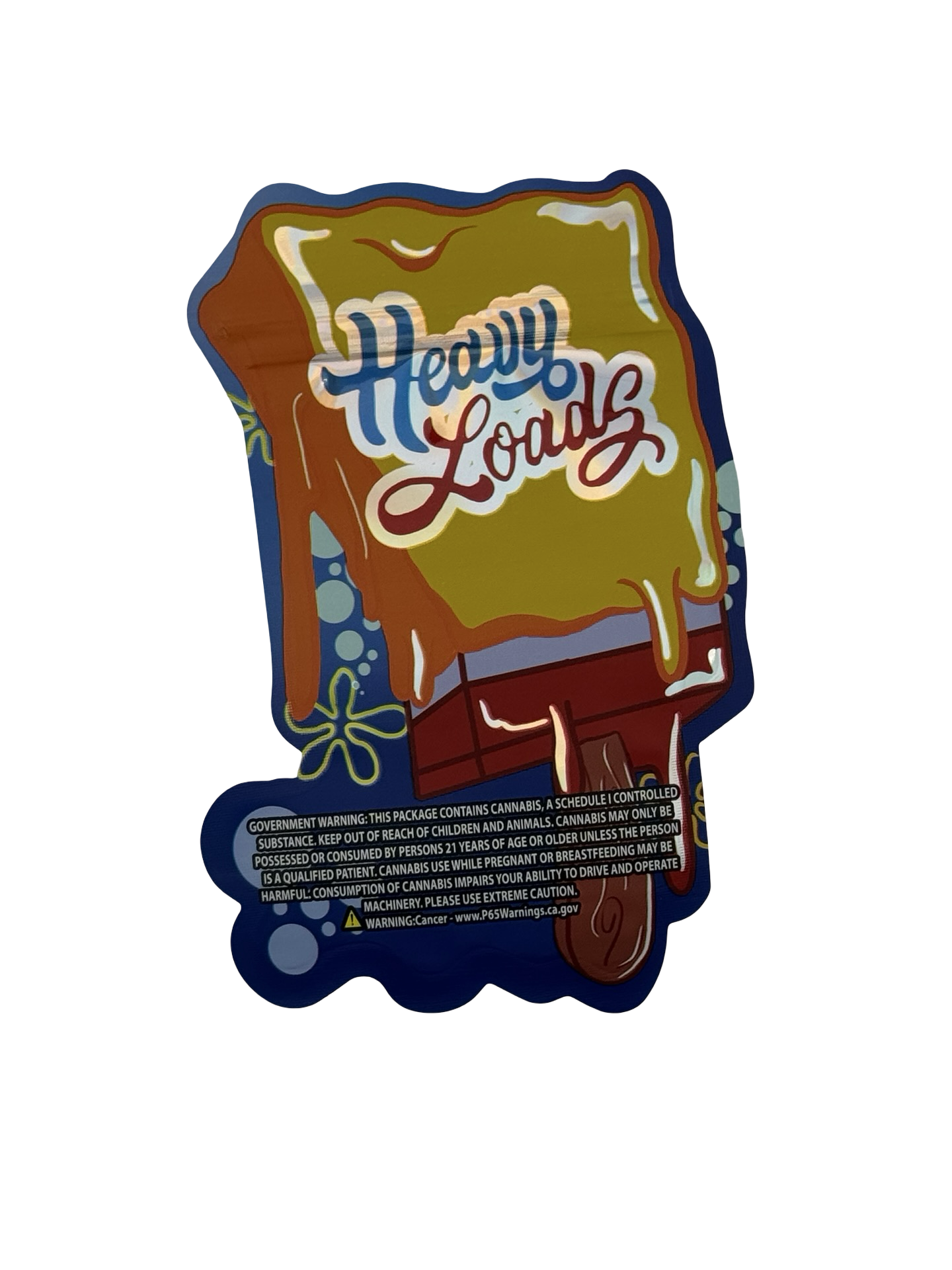 Face Melterz 3.5g Mylar Bags Heavy Loads - Fire Mylar