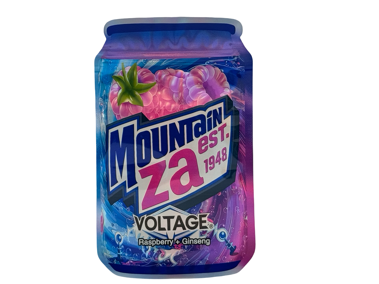 Voltage 3.5g Mylar Bags Mountain Za - Fire Mylar