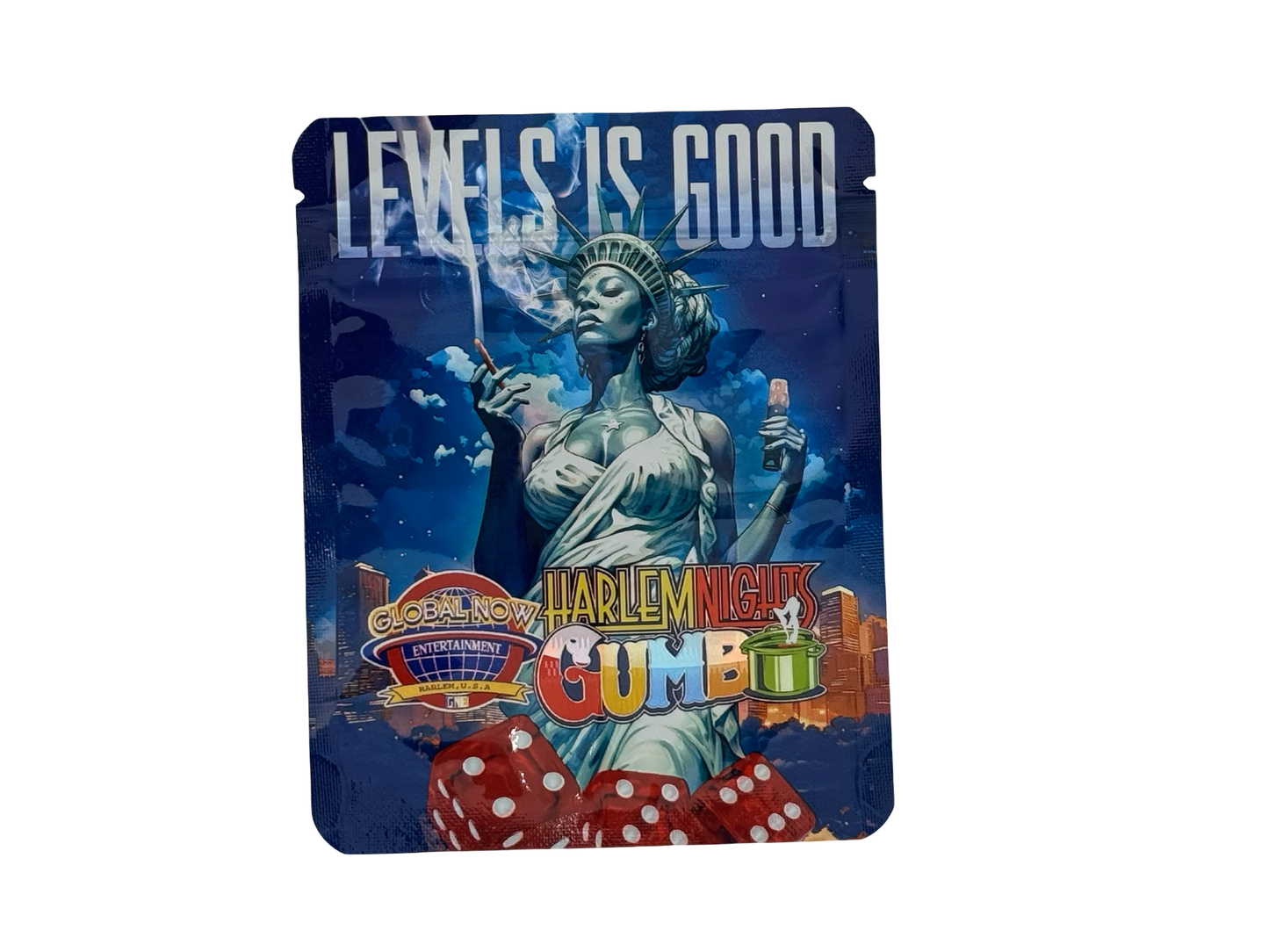 Harlem Nights 3.5g Mylar Bags Gumbo ($0.09 per bag) - Fire Mylar
