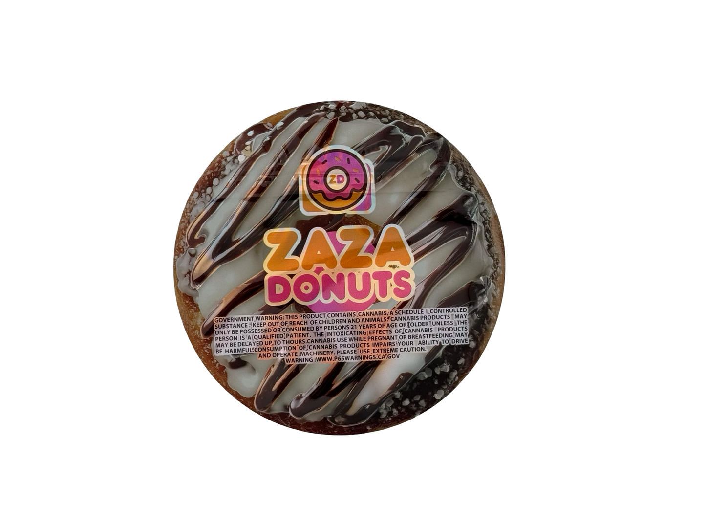 Zaza Doughnuts 3.5g Mylar Bags & Boxes - Fire Mylar