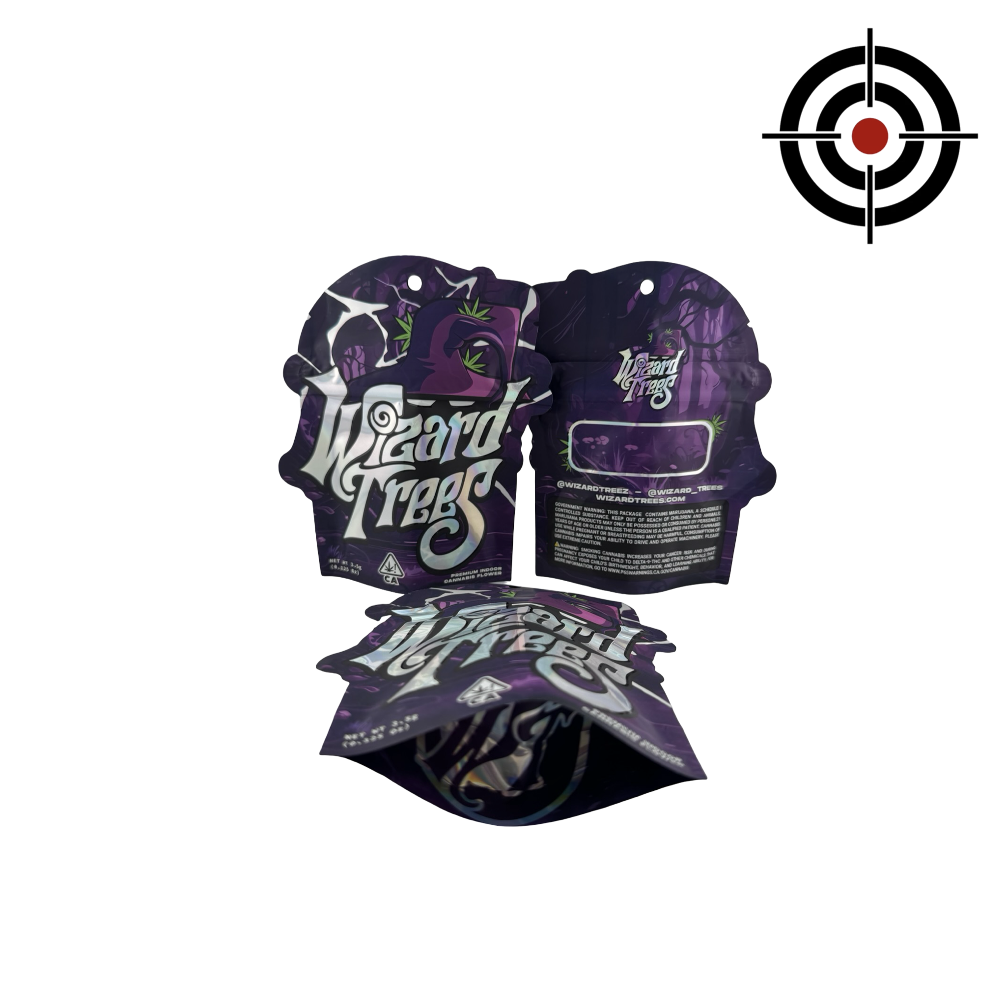 Wizard Trees 3.5g Mylar Bags | Wizard Trees – Fire Mylar