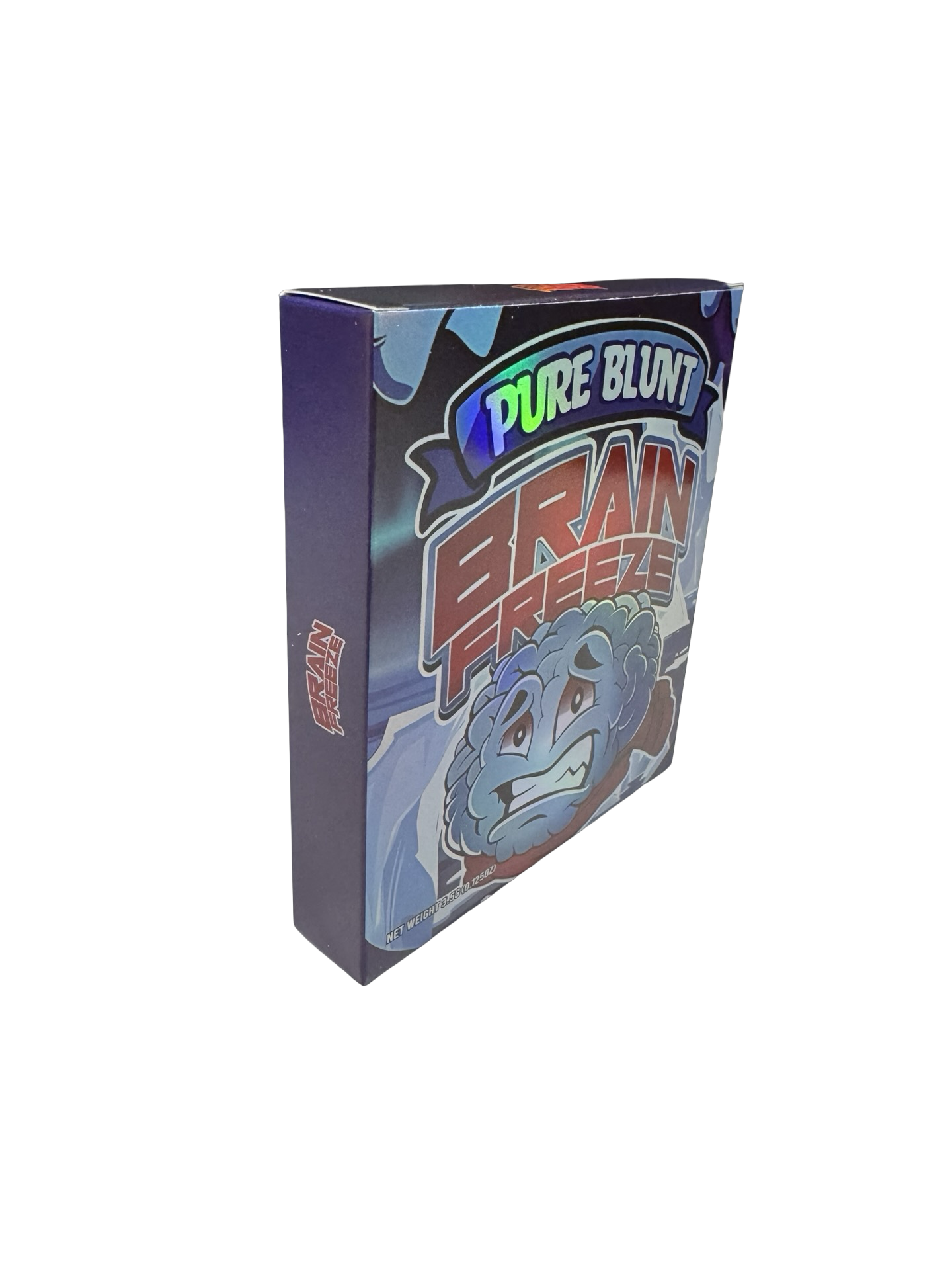 Brain Freeze 3.5g Mylar Bags & Boxes Pure Blunt