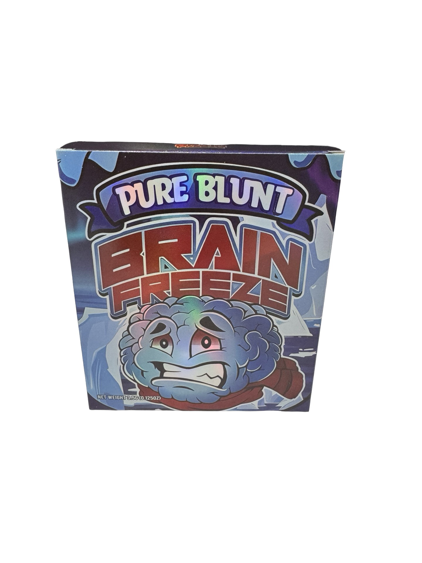 Brain Freeze 3.5g Mylar Bags & Boxes Pure Blunt