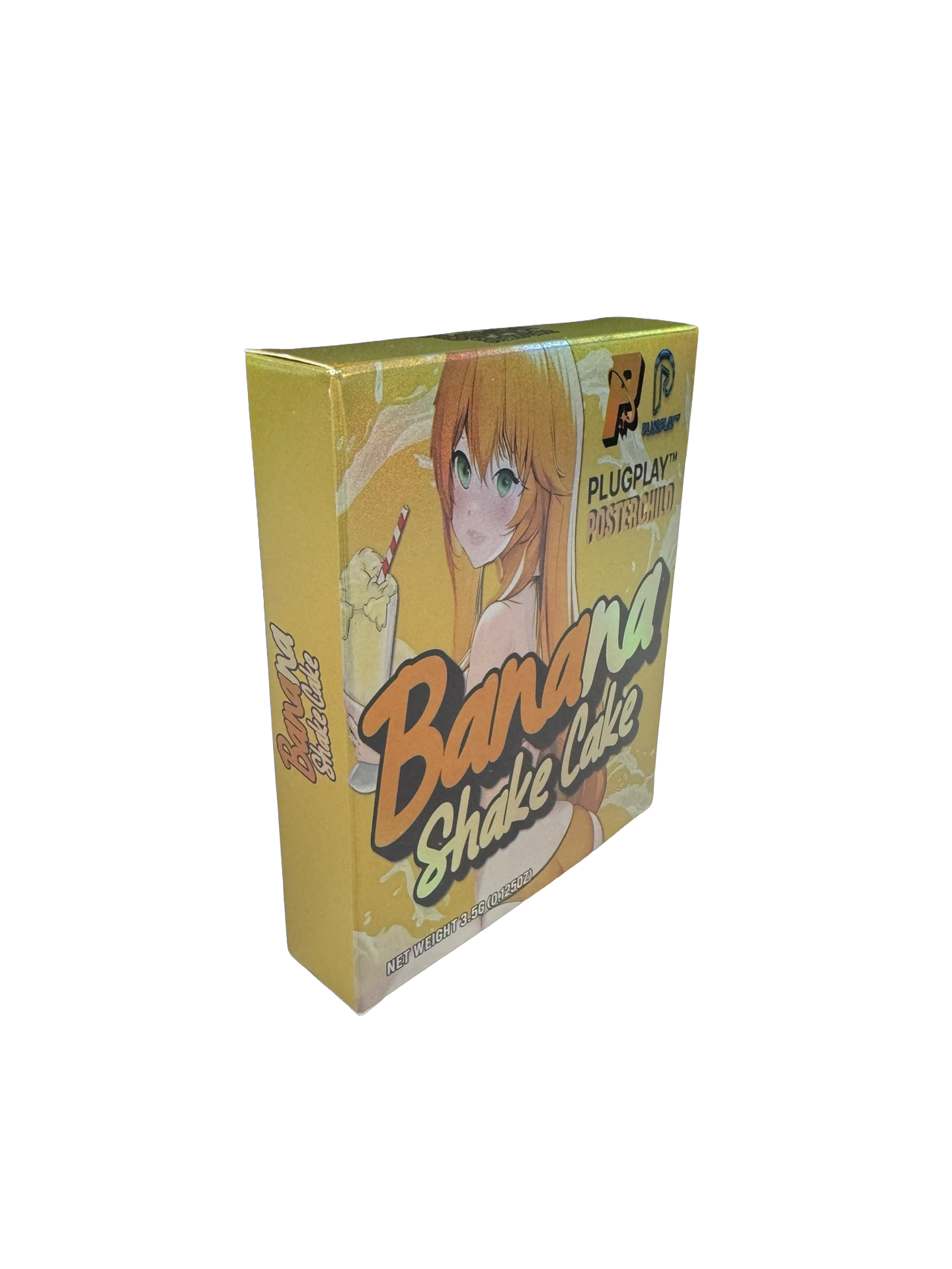 Banana Shake Cake 3.5g Mylar Bags & Boxes PlugPlay
