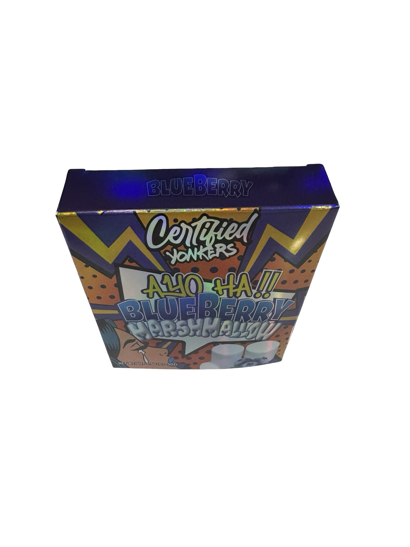 Blueberry Marshmallow 3.5g Mylar Bags & Boxes Certified
