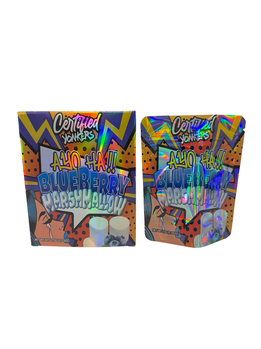 Blueberry Marshmallow 3.5g Mylar Bags & Boxes Certified