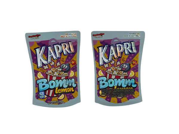 Bomm Lemon Kapri 3.5g Mylar Bags High Tolerance