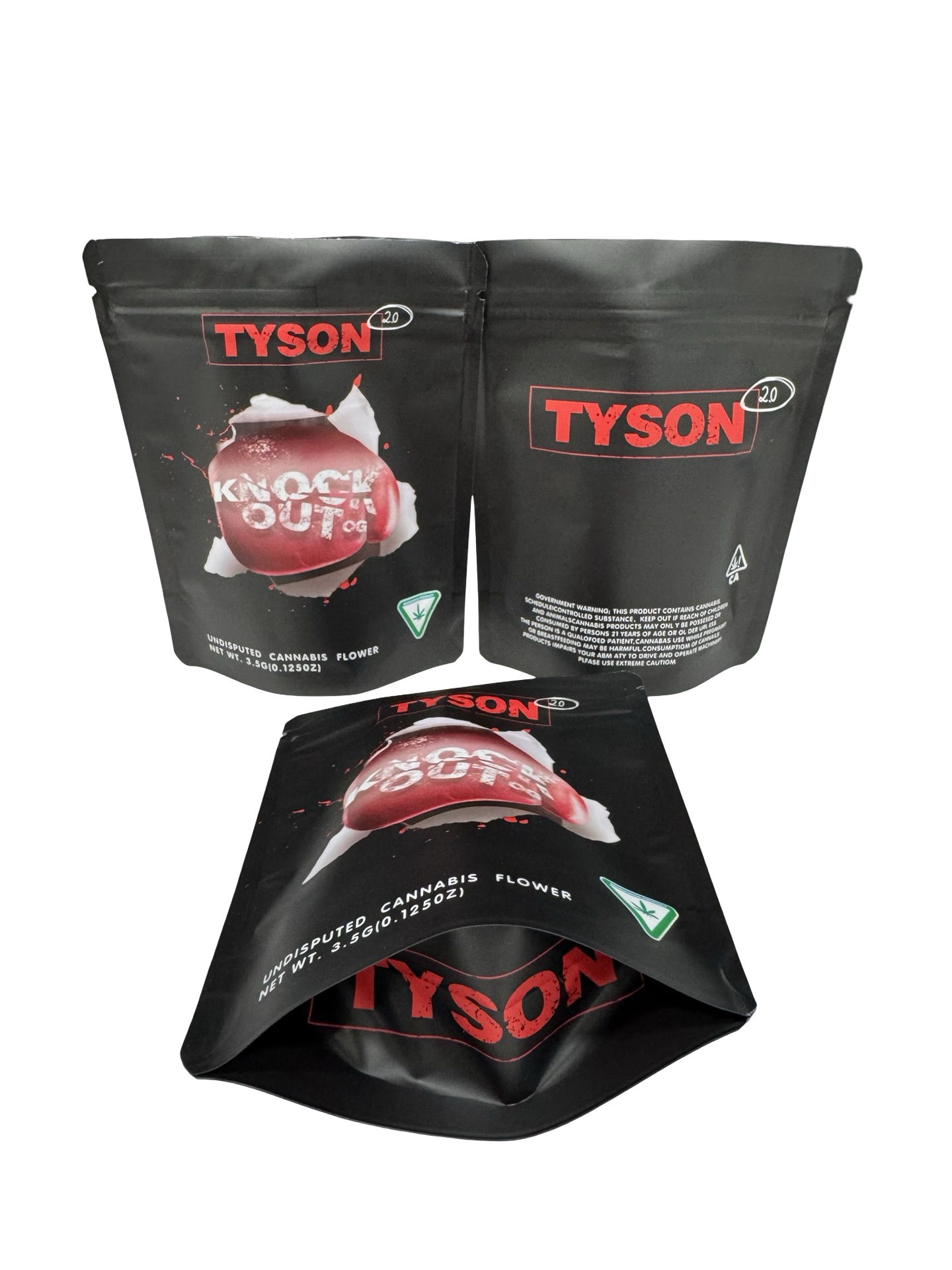 Knockout OG Mylar Bags 3.5g Tyson 2.0