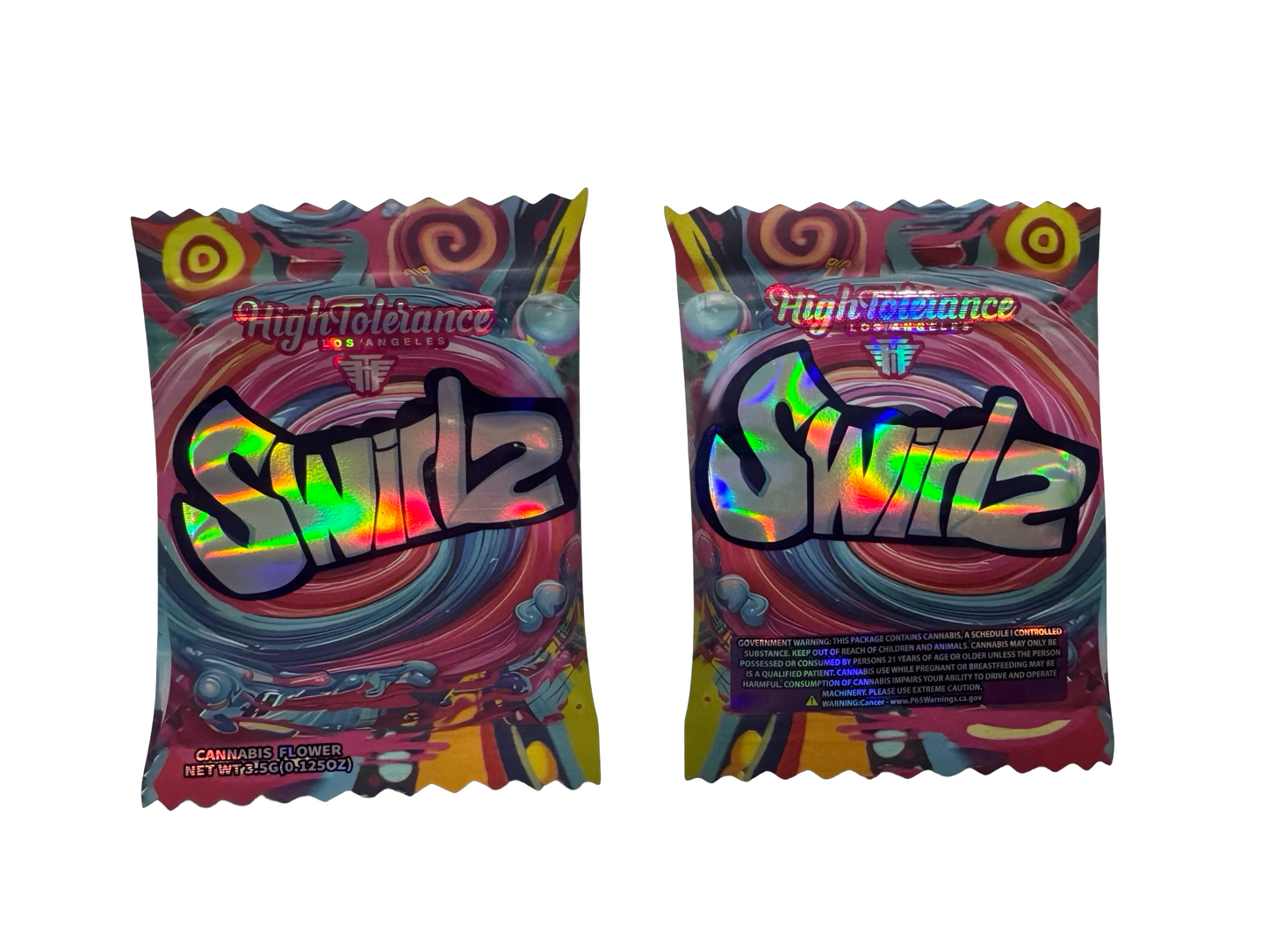 Swirlz 3.5g Mylar Bags & Boxes High Tolerance