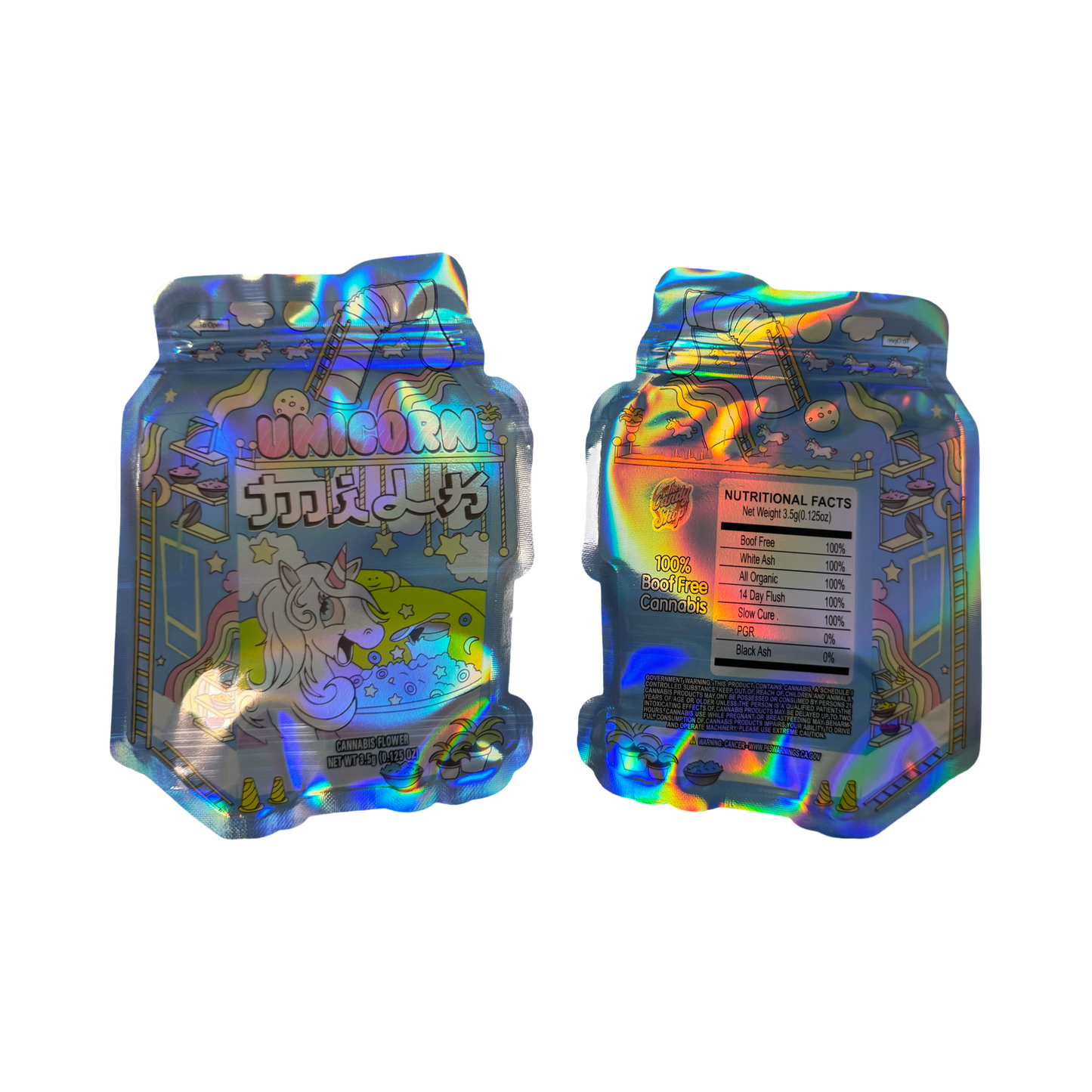 Unicorn Milk Mylar Bags 3.5g The Candy Shop