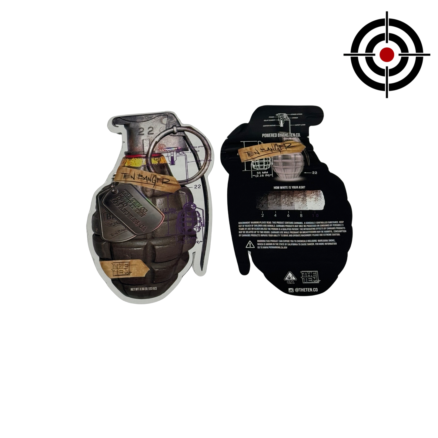 Ten Banger Mylar Bags 3.5g The Ten Co