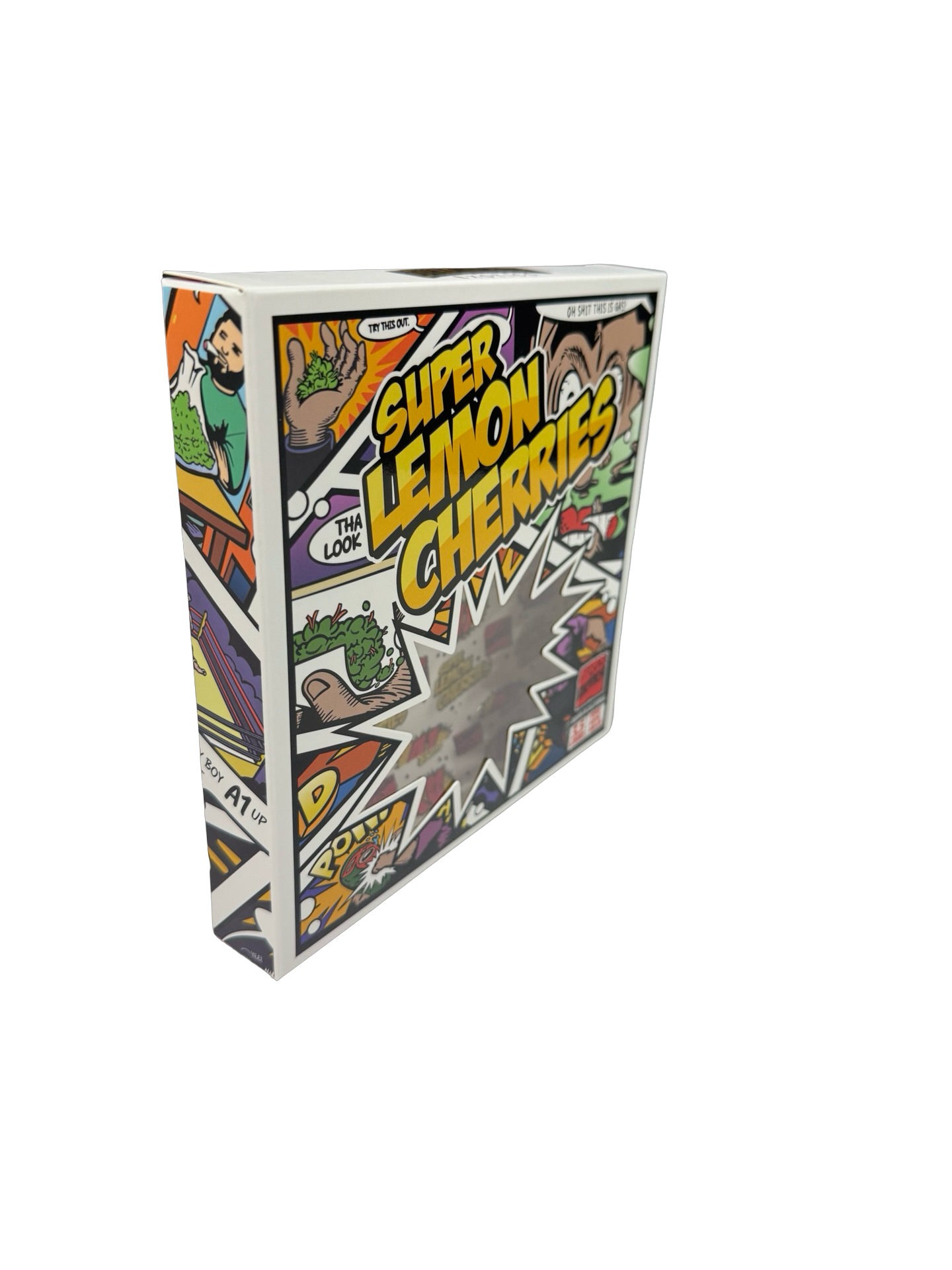 Super Lemon Cherry 3 5G Mylar Bags Boxes Don Merfos — 3.5g pre‑printed mylar bag — detail