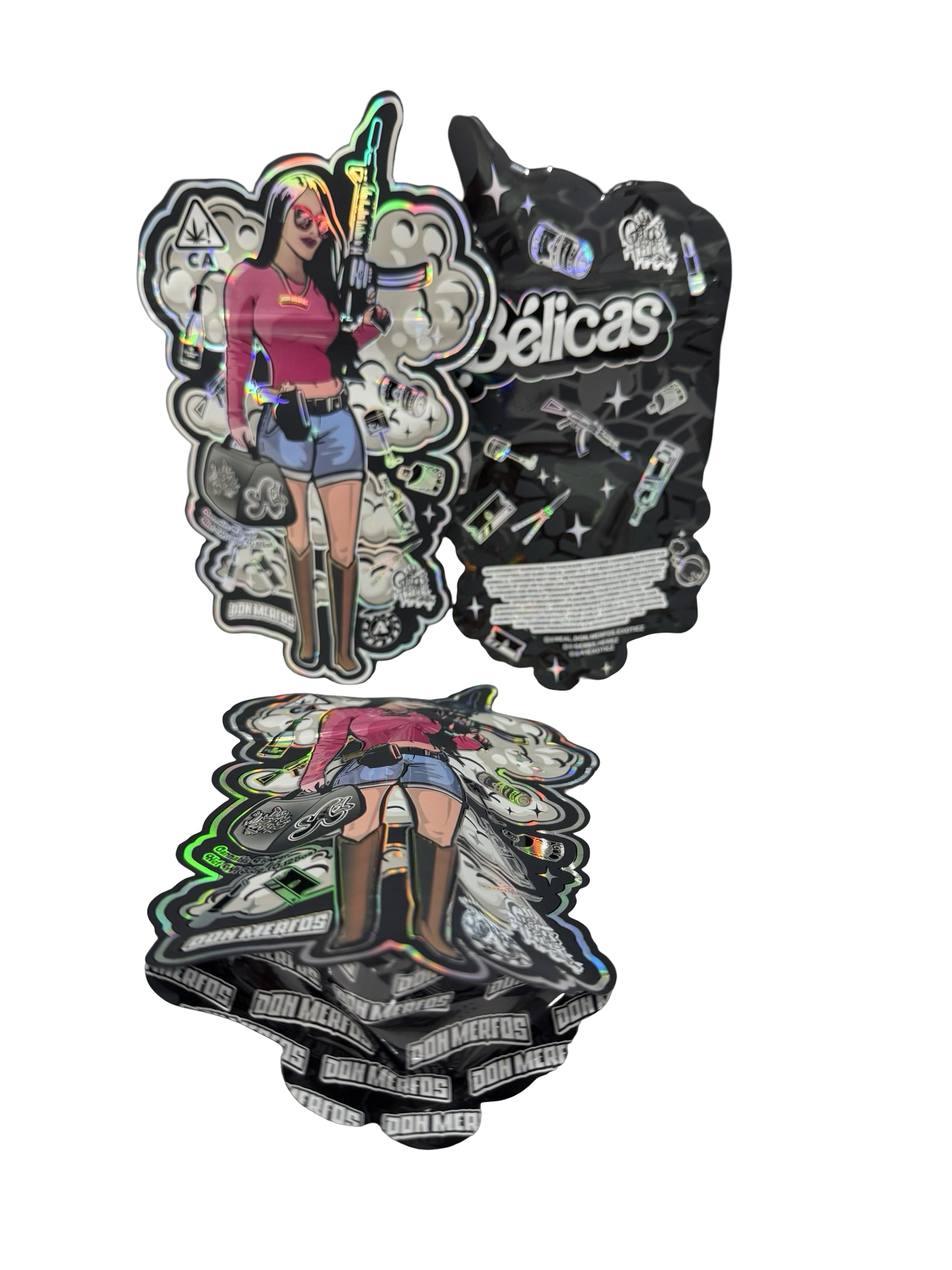 Belicas 3.5g Mylar Bags & Boxes Don Merfos