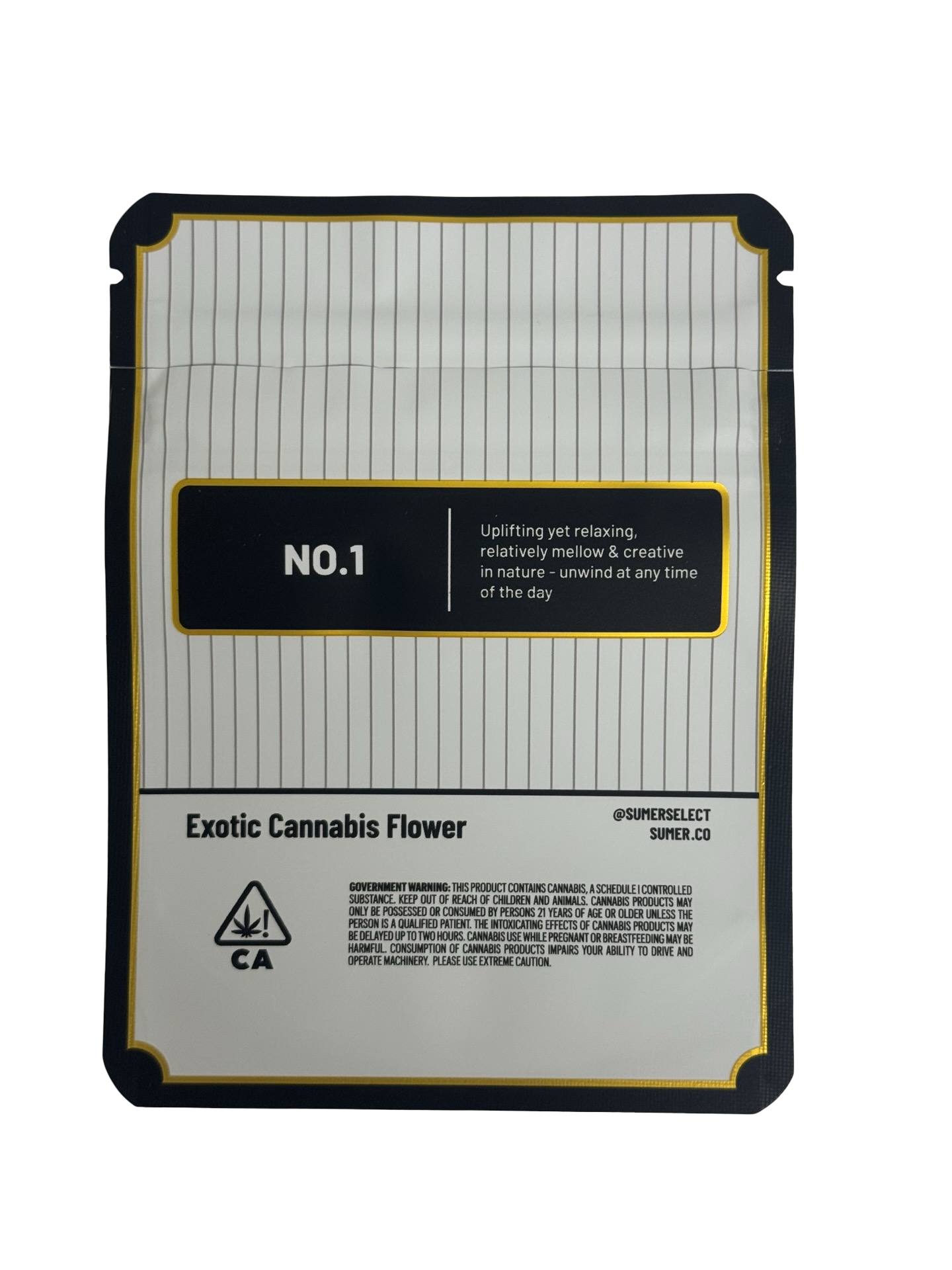 No. 1 Mylar Bags 3.5g Sumer