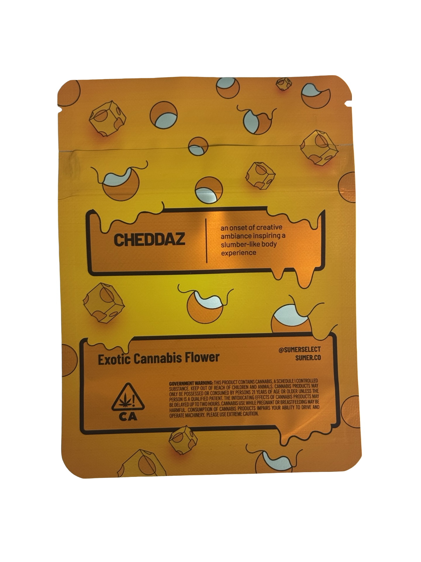 Cheddaz Mylar Bags 3.5g Sumer