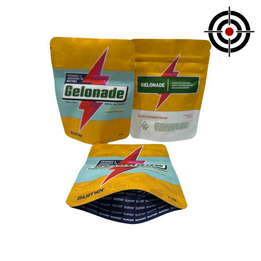 Gelonade Mylar Bags 3.5g Sumer — 3.5g — pre‑printed mylar bag — front