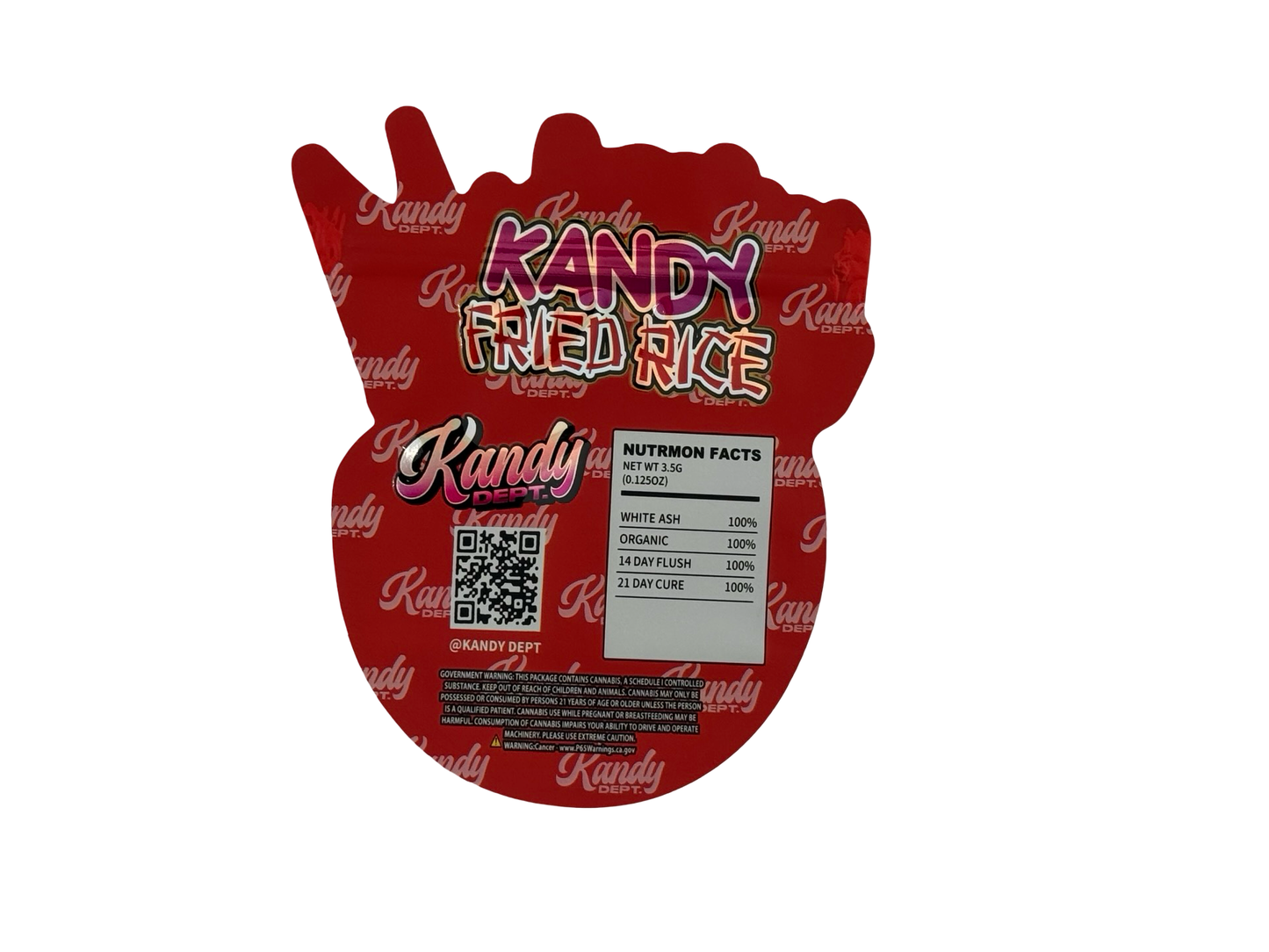 Kandy Fried Rice Mylar Bags 3.5g Kandy Dept. — back