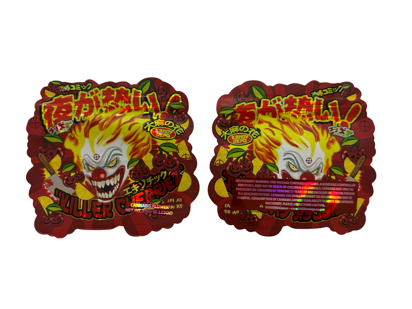 Killer Cherriez Mylar Bags 3.5g Kandy Depo