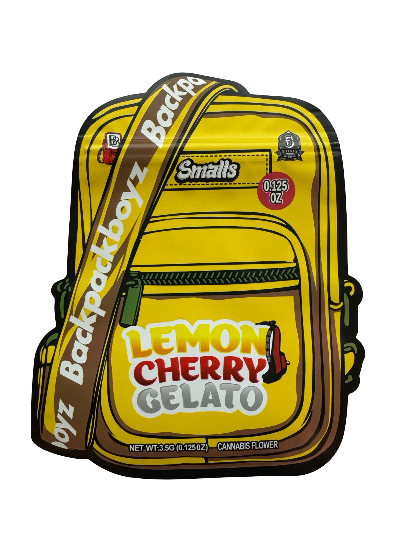 Lemon Cherry Gelato Smalls Mylar Bags 3.5g Backpack Boyz
