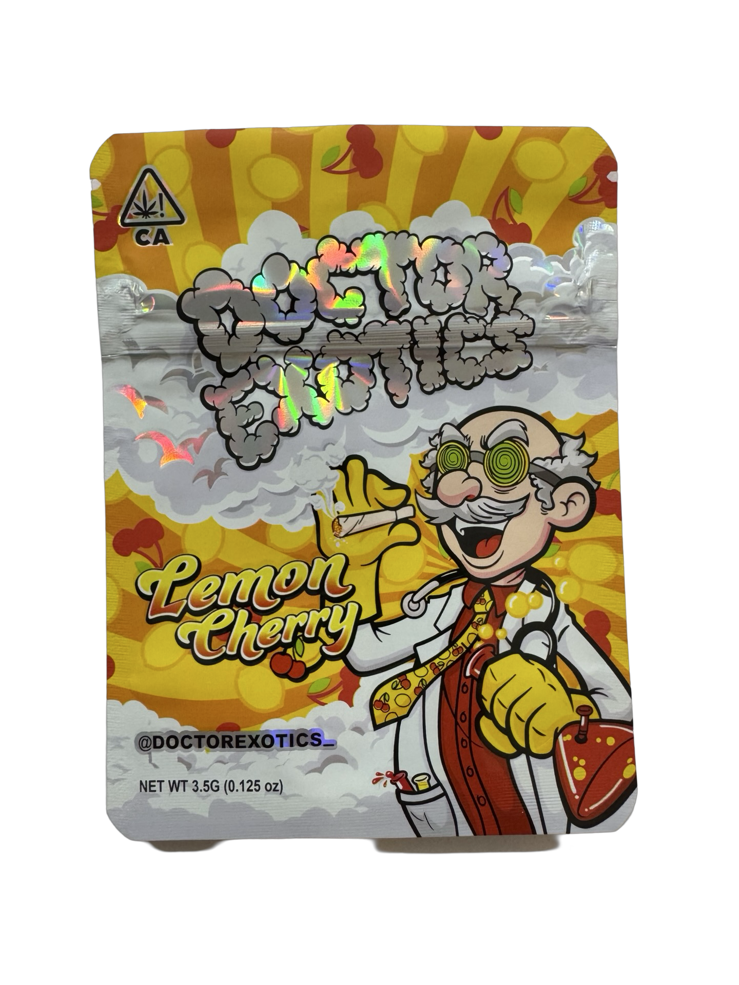 Lemon Cherry Mylar Bags 3.5g Doctor Exotics