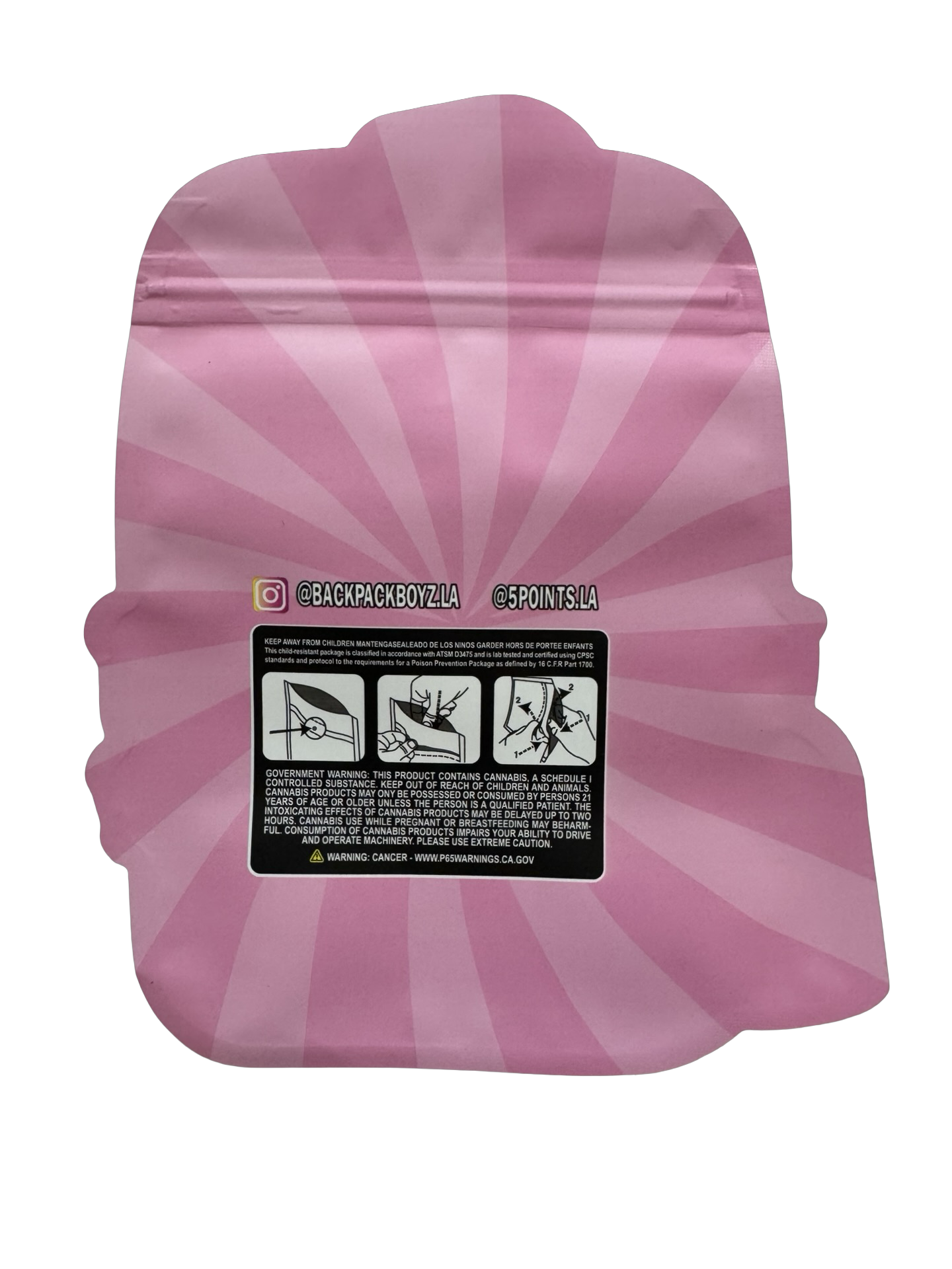 Lemonz and Cherriez Smalls Mylar Bags 3.5g Backpack Boyz