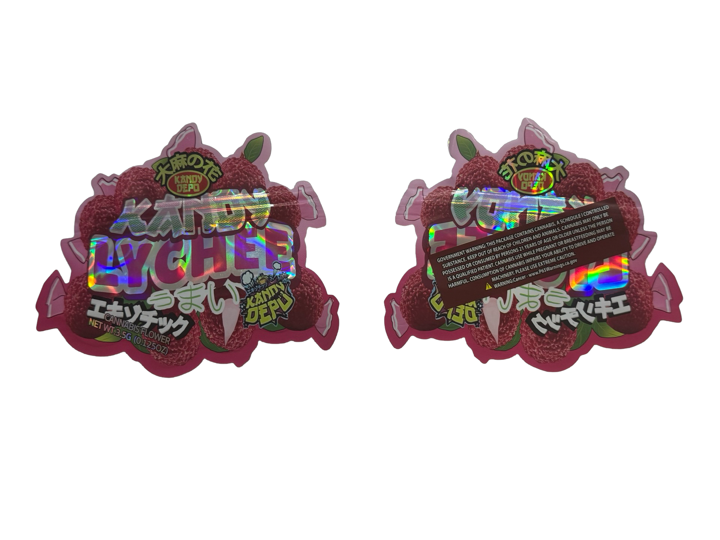 Lychee Mylar Bags 3.5g Kandy Depo