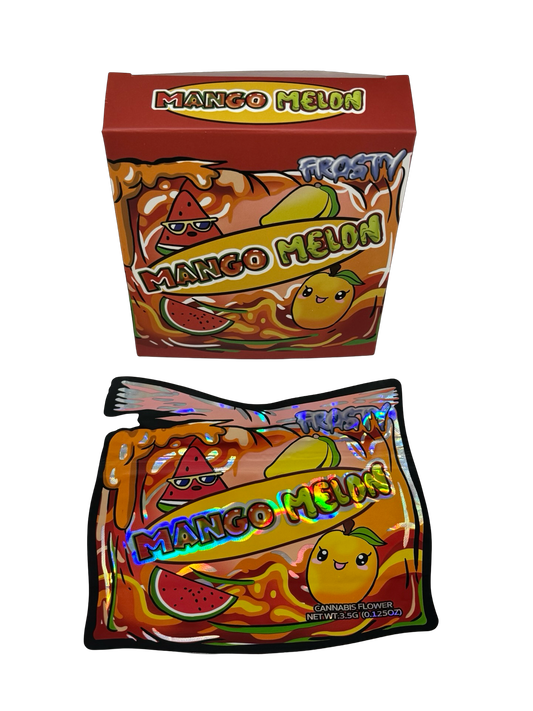 Mango Melon 3.5g Mylar Bags & Boxes Stay Frosty