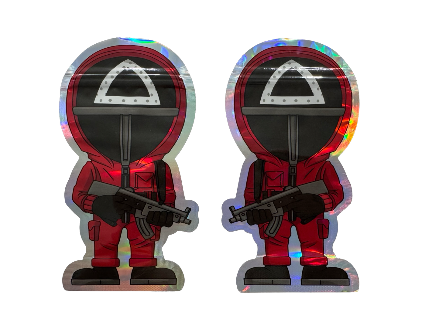 Masked Soldier 3.5g Mylar Bags Pop front and back