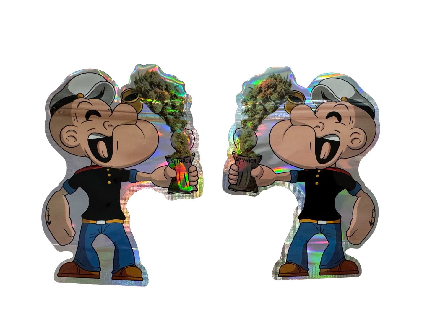 P*p Eye 3.5g Mylar Bags Pop front and back