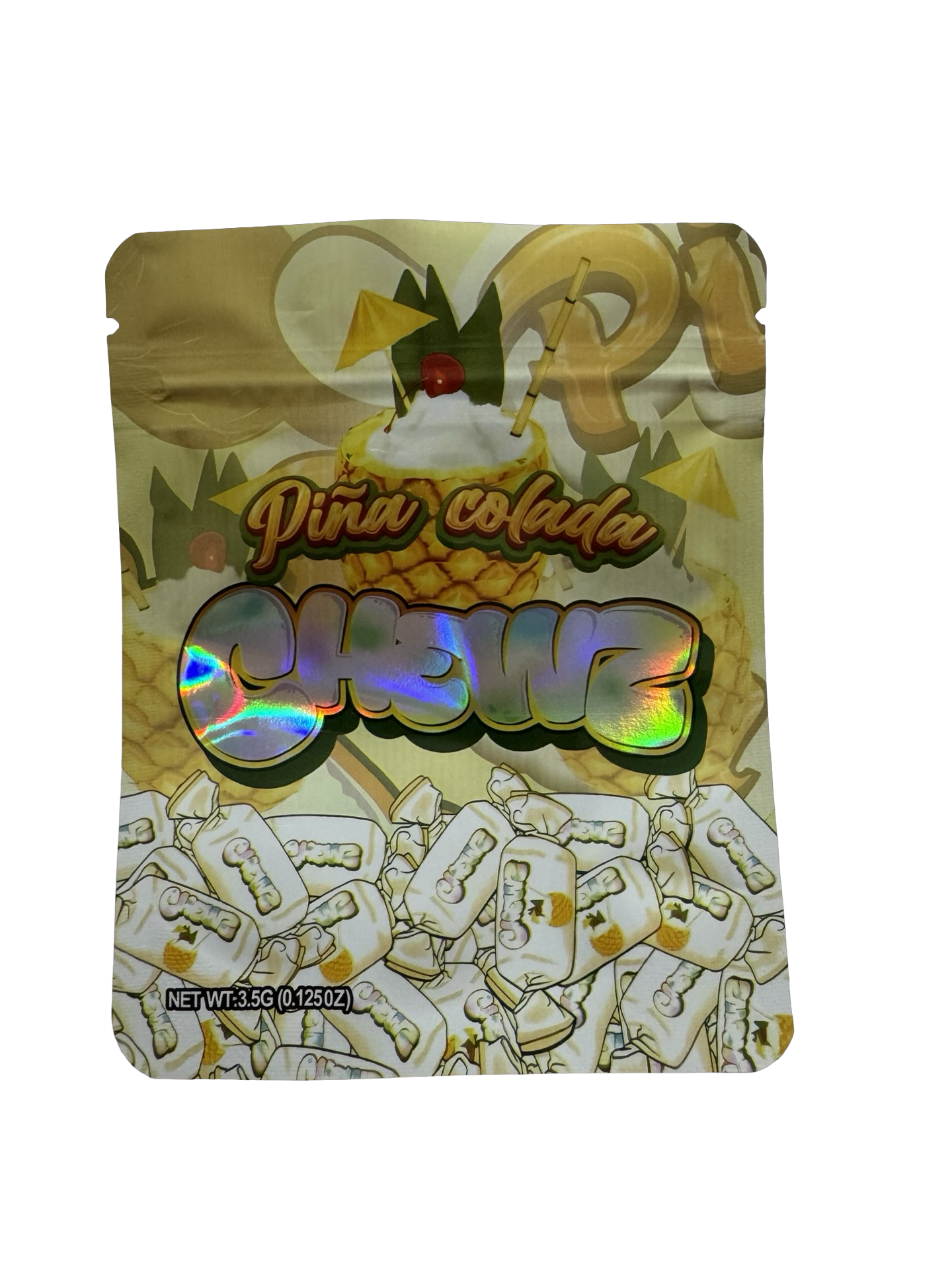 Pina Colada Mylar Bags 3.5g Chewz