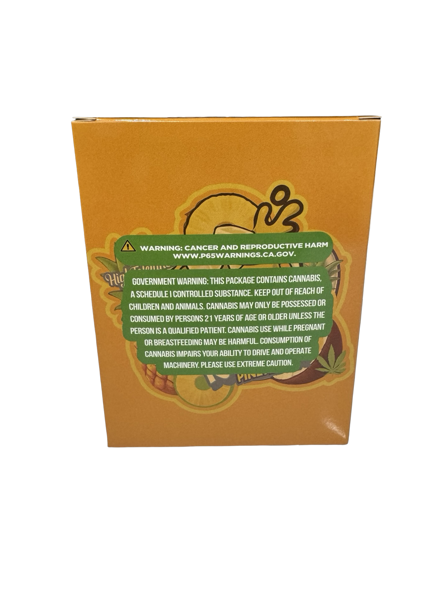 Pineapple Kool-Lato 3.5g Mylar Bags & Boxes High Tolerance back