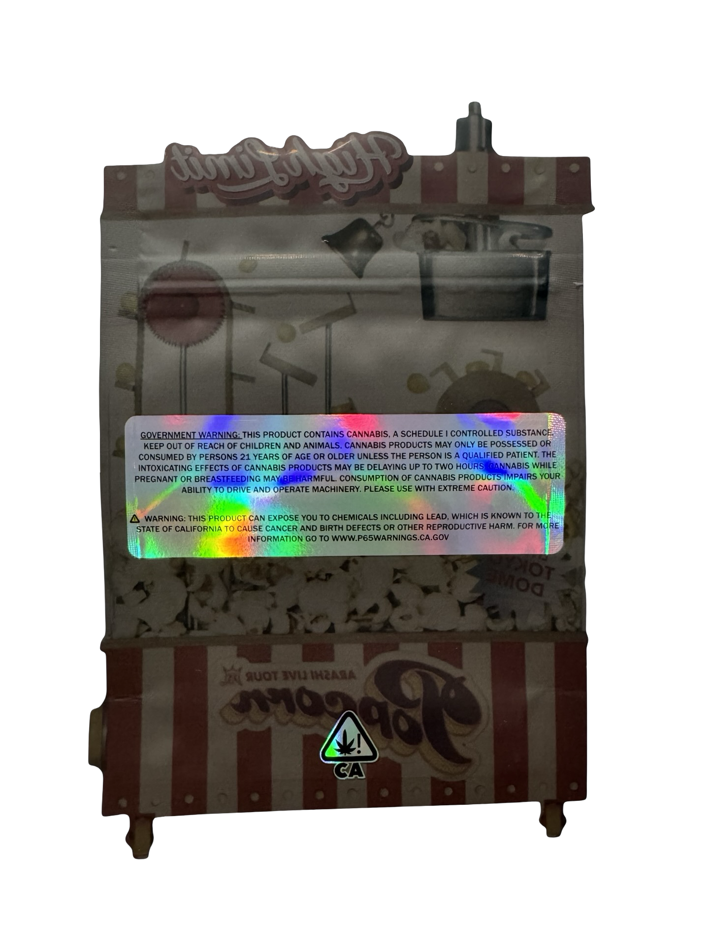 Popcorn Mylar Bags 3.5g High Limit