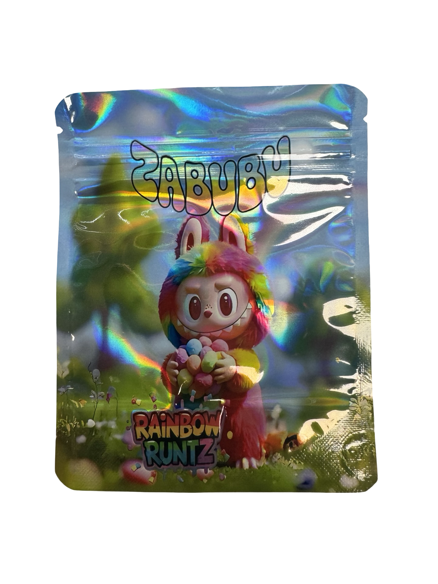 Rainbow Runtz 3.5g Mylar Bags Zabubu back