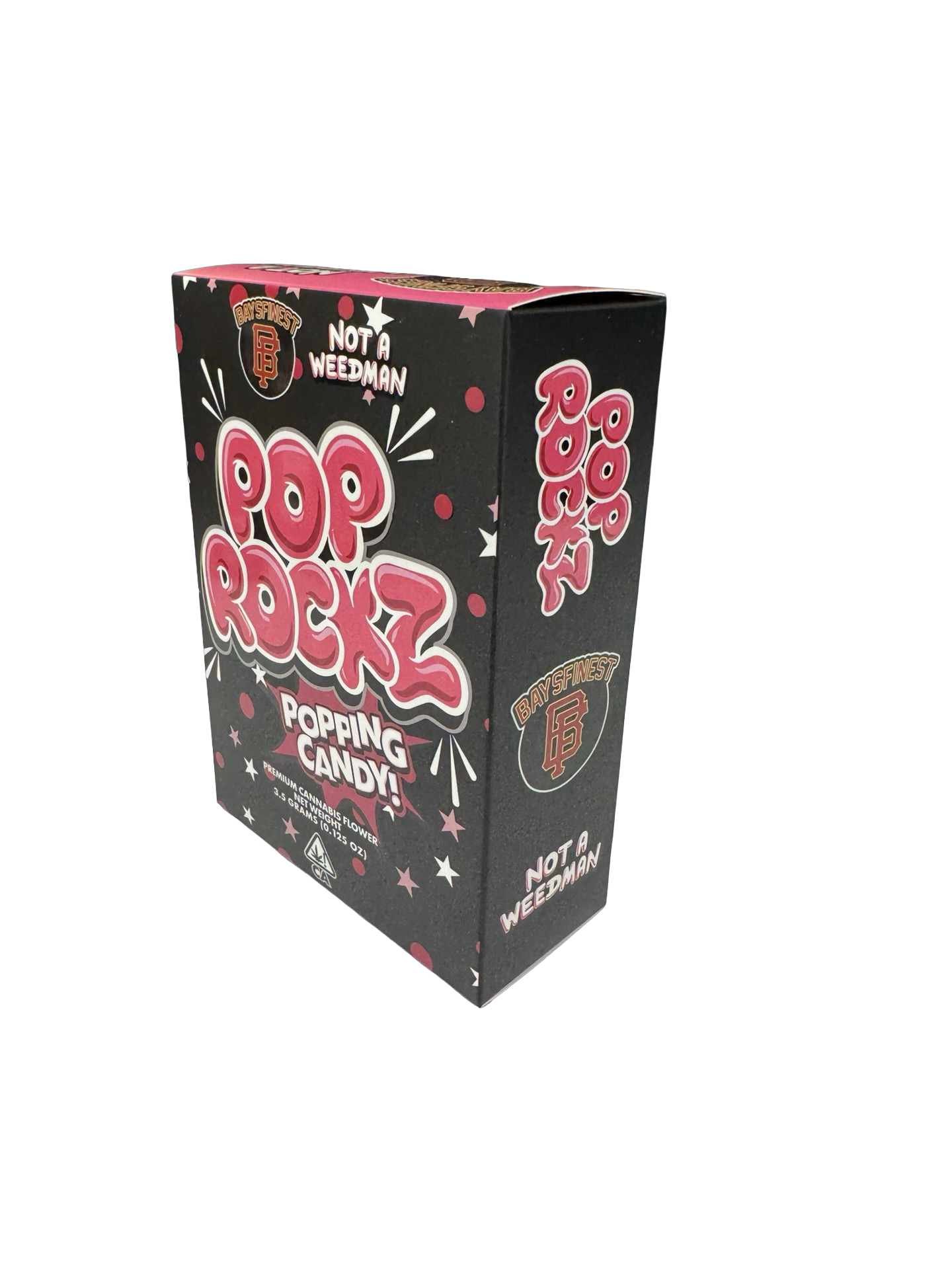 Raspberry Pop Rockz 3.5g Mylar Bags & Boxes Bays Finest