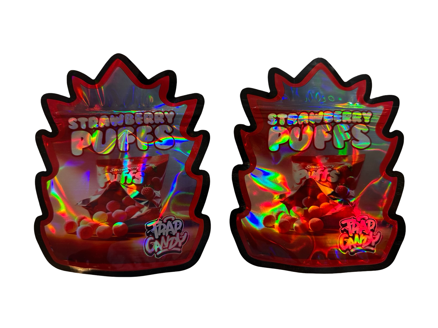 Strawberry Puffs Mylar Bags 3.5g Trap Candy