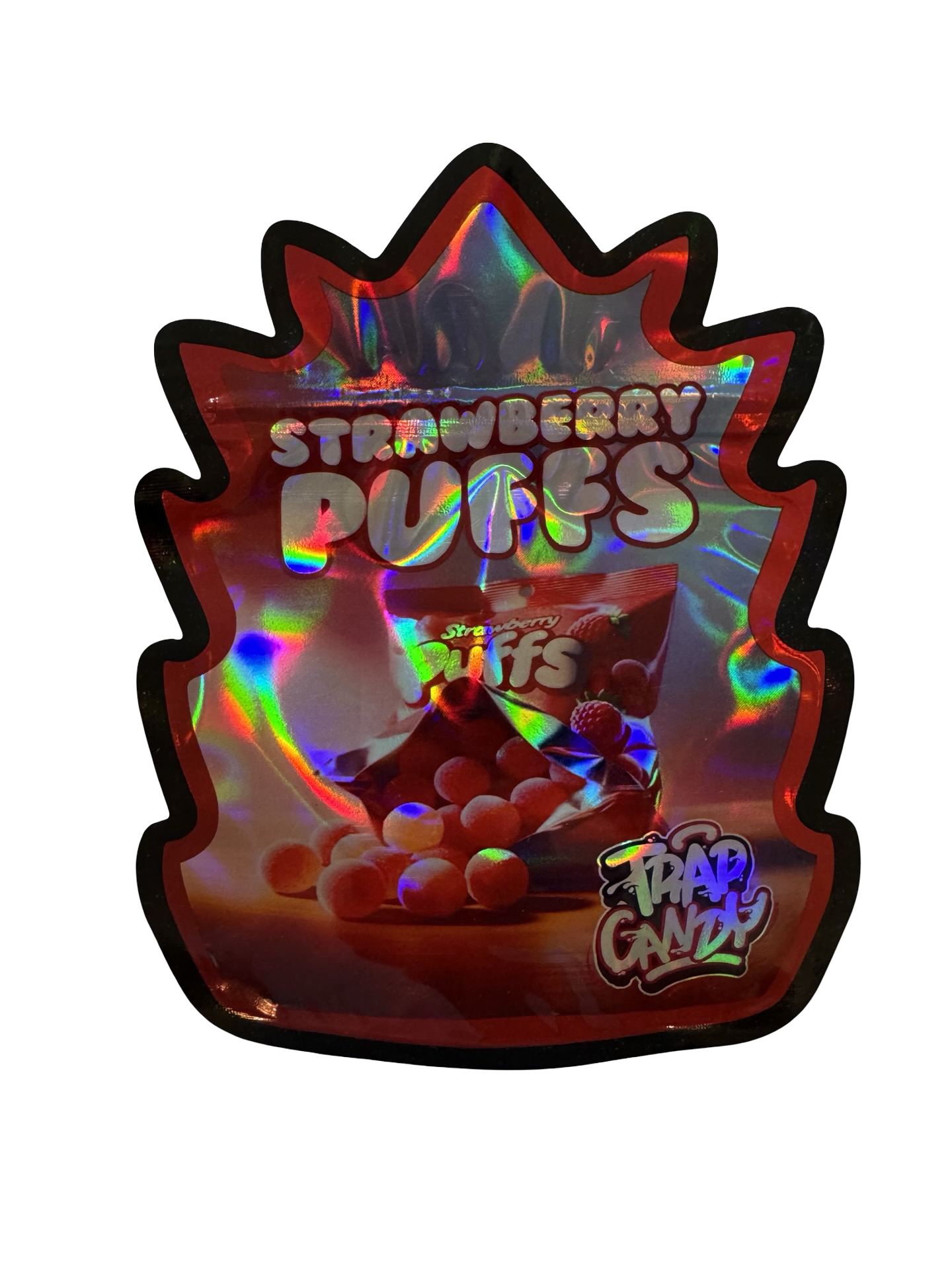 Strawberry Puffs Mylar Bags 3.5g Trap Candy