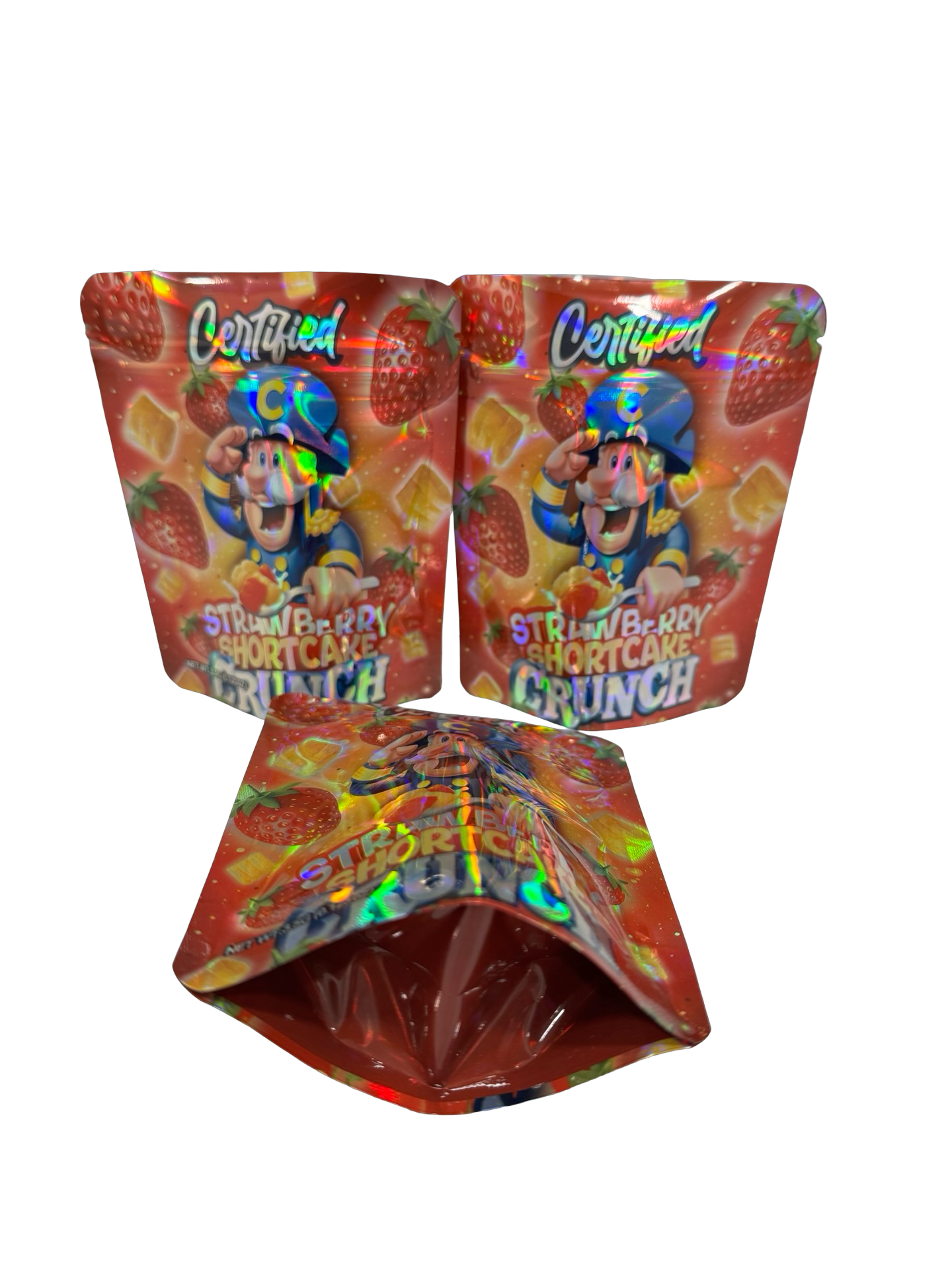 Strawberry Shortcake Crunch Mylar Bags 3.5g Certified