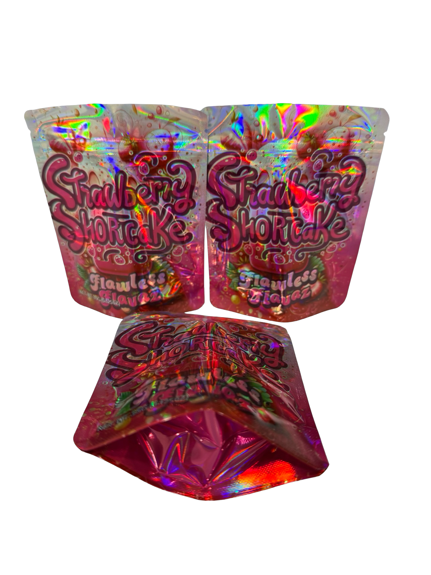 Strawberry Shortcake Mylar Bags 3.5g Flawless Flavaz