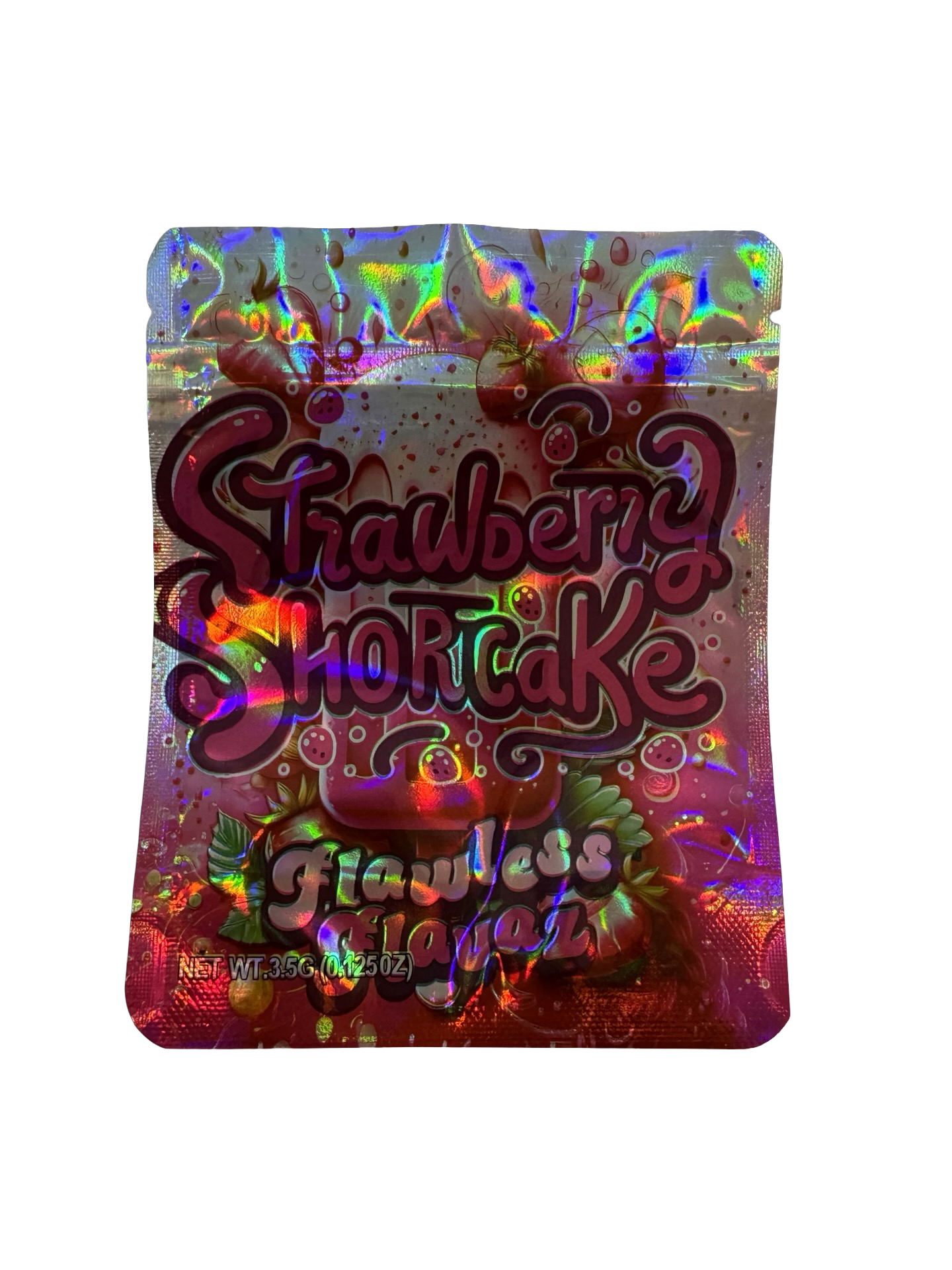 Strawberry Shortcake Mylar Bags 3.5g Flawless Flavaz